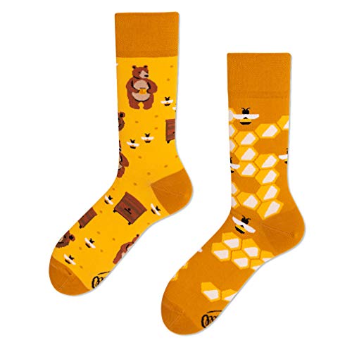 Many Mornings Unisex Kinder Honey Bear Kids Mismatched Socken, Multi-Color, 31-34 von Many Mornings