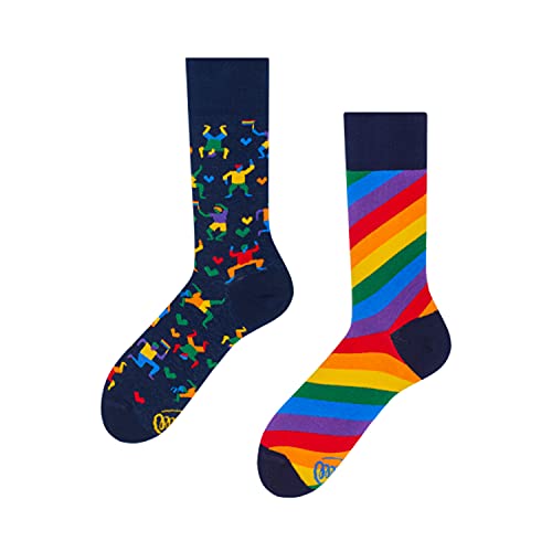 Many Mornings Unisex Over The Rainbow Mismatched Socken, Multi-Color, 43-46 von Many Mornings