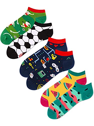 Many Mornings Unisex Sneaker Fußball Gaming Wassermelone - 3 Paar Socken - 39-42 von Many Mornings