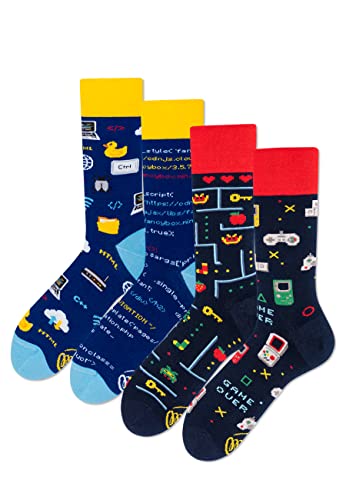 Many Mornings Unisex Socken Entwickler und Gamer - 2 Paar 39-42 von Many Mornings