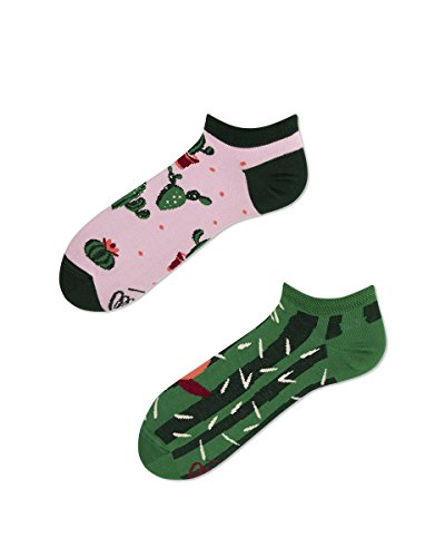 Many Mornings Unisex Summer Cactus Low Mismatched Socken, Multicolor, 39-42 von Many Mornings