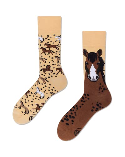 Many Mornings - Wild Horse/Pferd - Mismatched Socks (as3, numeric, numeric_35, numeric_38, regular, regular) von Many Mornings