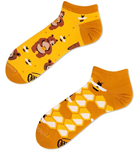 Many Mornings unisex Knöchelsocken Honey Bear Low (43-46) von Many Mornings