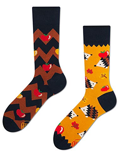 Many Mornings unisex Socken Apple Hedgehog (Mehrfarbig, 35-38) von Many Mornings