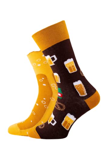 Many Mornings Unisex Craft Beer Mismatched Socken, Multi-Color, 39-42 von Many Mornings