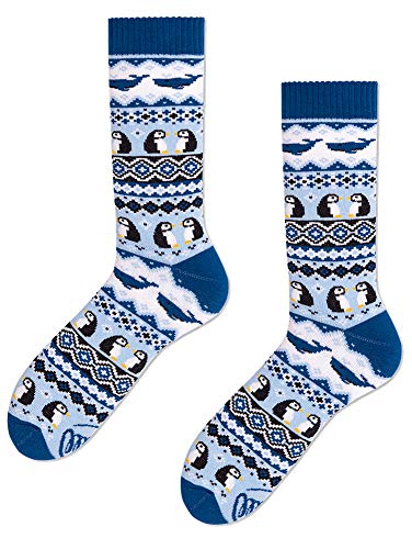 Many Mornings unisex Socken Ice Pinguin, Blau, 43-46 von Many Mornings