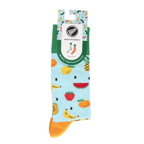 Many Mornings Unisex Tutti Frutti Mismatched Socken, Multi-Color, 39-42 von Many Mornings