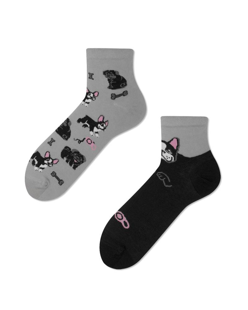 Quartersocken mit Hunden - Tiny Little Dogs Quarter von Many Mornings