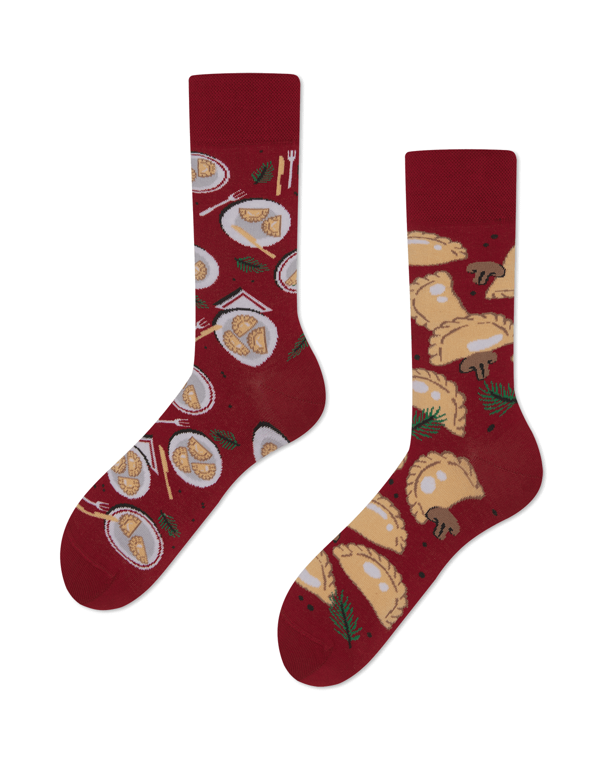 Socken mit Weihnachtspierogis - The Pierogis von Many Mornings