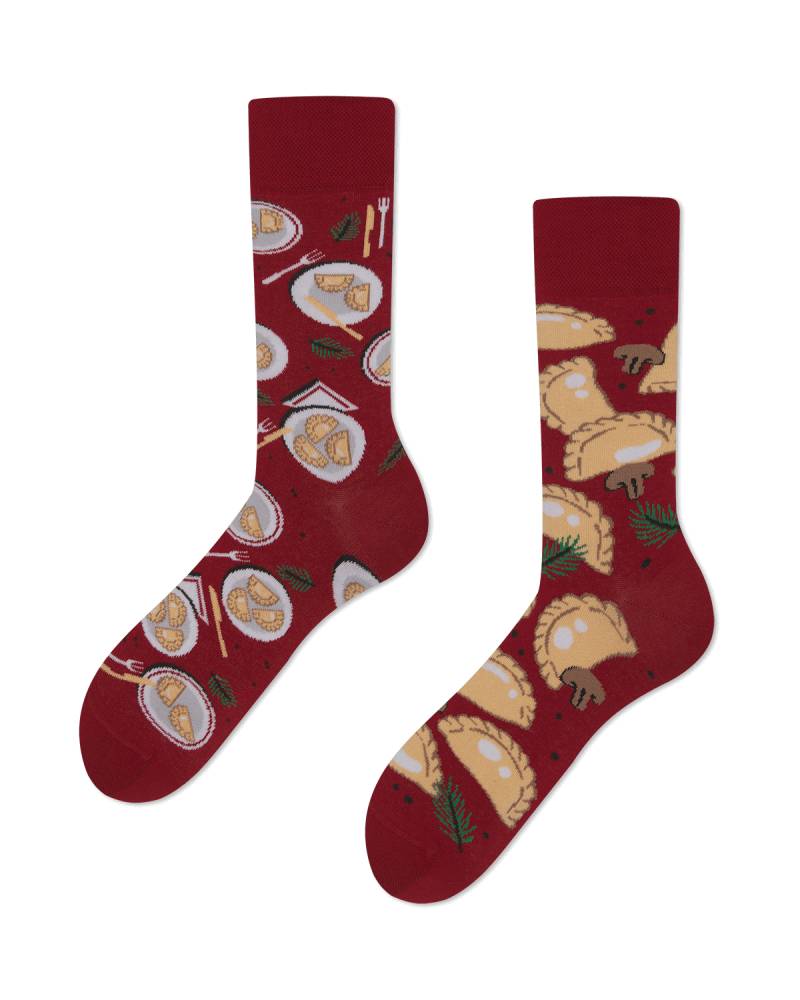 Socken mit Weihnachtspierogis - The Pierogis von Many Mornings