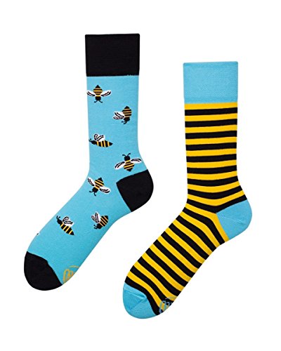 Verrückte Socken MM damen und herren crazy socks BEE BEE Wespe Funny Socks (43-46) von UPMSX