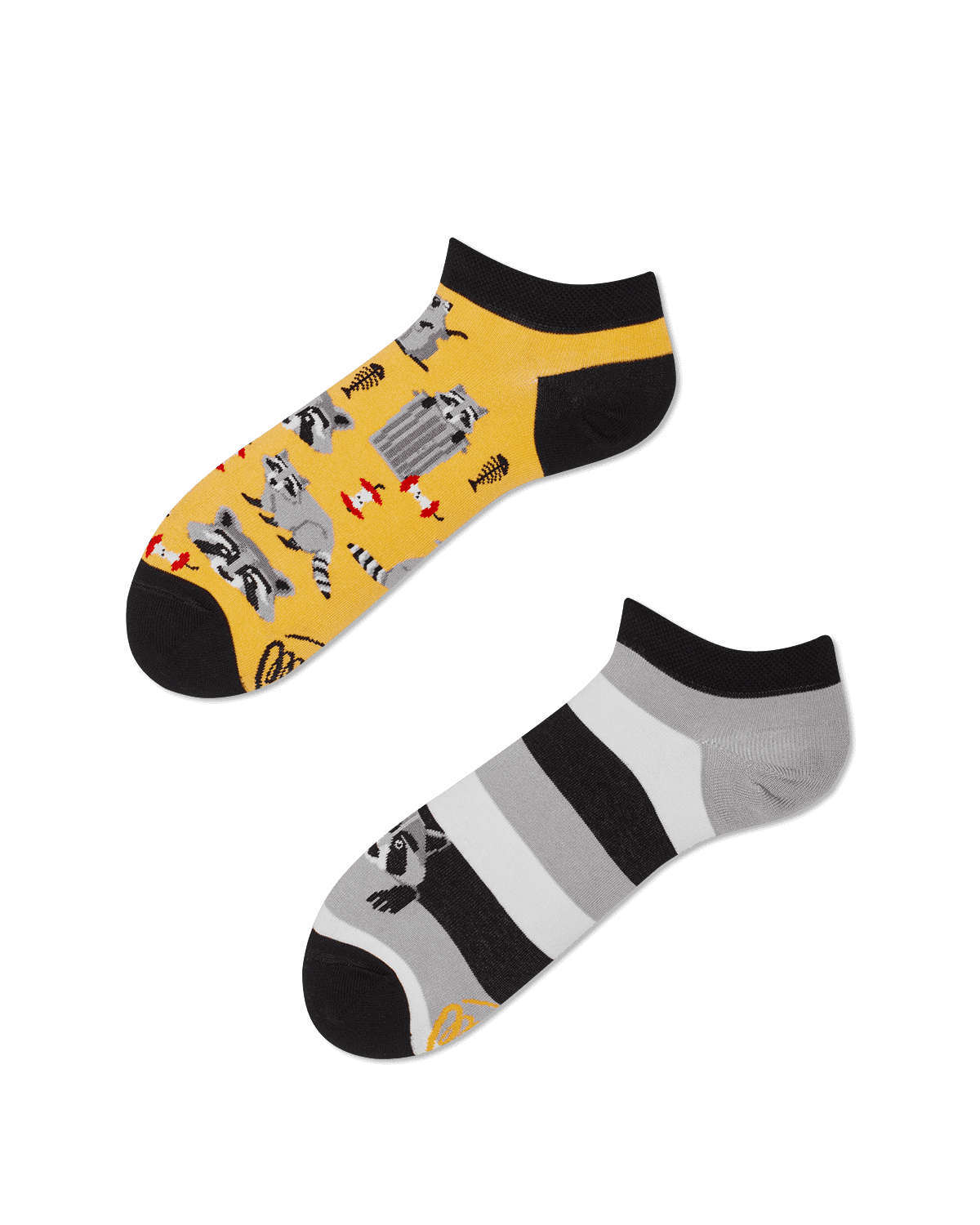 Waschbär Sneakersocken - Raccoon Bandit Low von Many Mornings