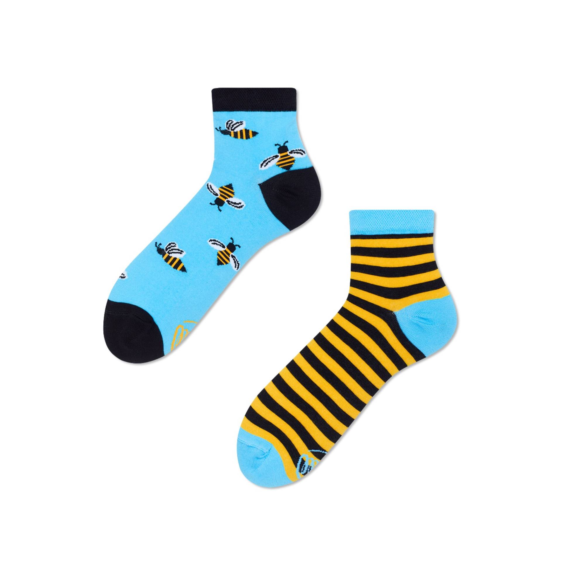 Bienen Quarter Socken Von Many Mornings, Herren Und Damen Socken, Bunte Lustige Mismatched Geschenk Frau & Mann von ManyMornings