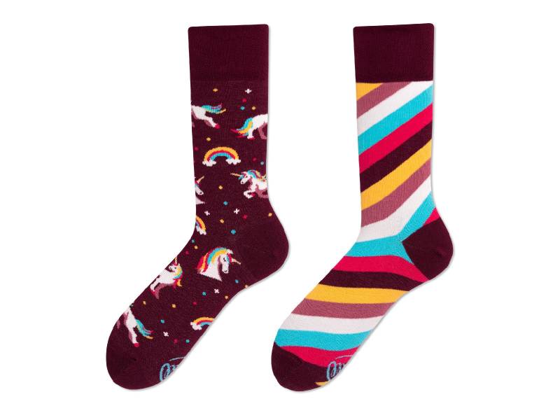 Einhorn Socken Von Many Mornings, Herren Und Damen Socken, Bunte Lustige Mismatched Geschenk Frau & Mann von ManyMornings