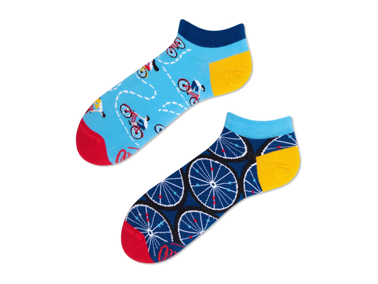 Fahrrad Sneaker Socken Von Many Mornings, Herren Und Damen Socken, Bunte Lustige Mismatched Geschenk Frau & Mann von ManyMornings