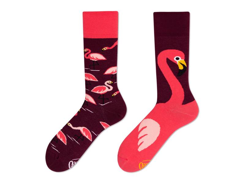 Flamingo Socken Von Many Mornings, Herren Und Damen Socken, Bunte Lustige Mismatched Geschenk Frau & Mann von ManyMornings
