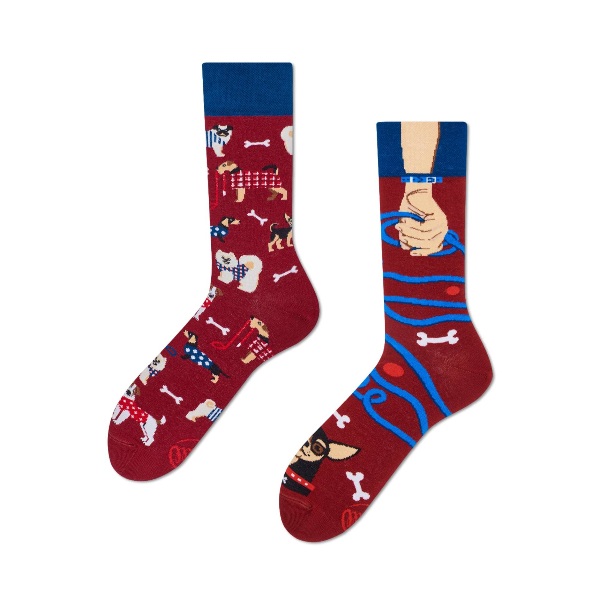 Hunde Socken Von Many Mornings, Herren Und Damen Socken, Bunte Lustige Mismatched Geschenk Frau & Mann von ManyMornings