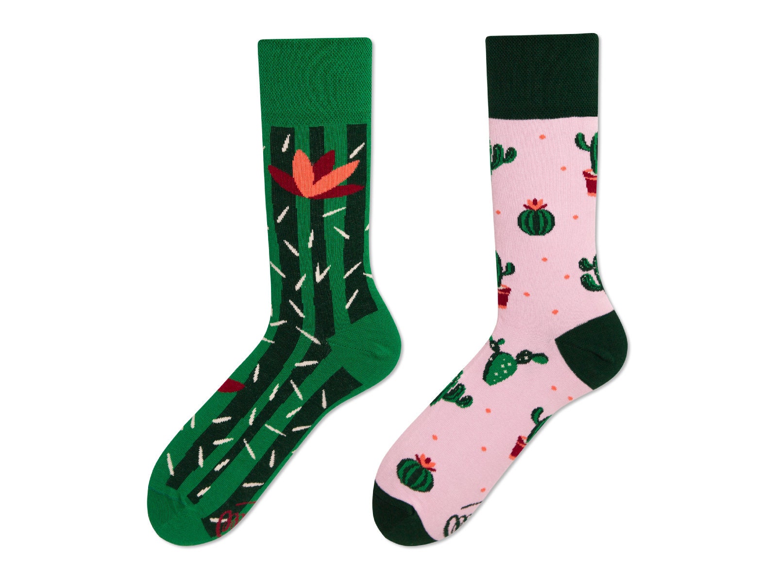 Kaktus Socken Von Many Mornings, Herren Und Damen Socken, Bunte Lustige Mismatched Geschenk Frau & Mann von ManyMornings