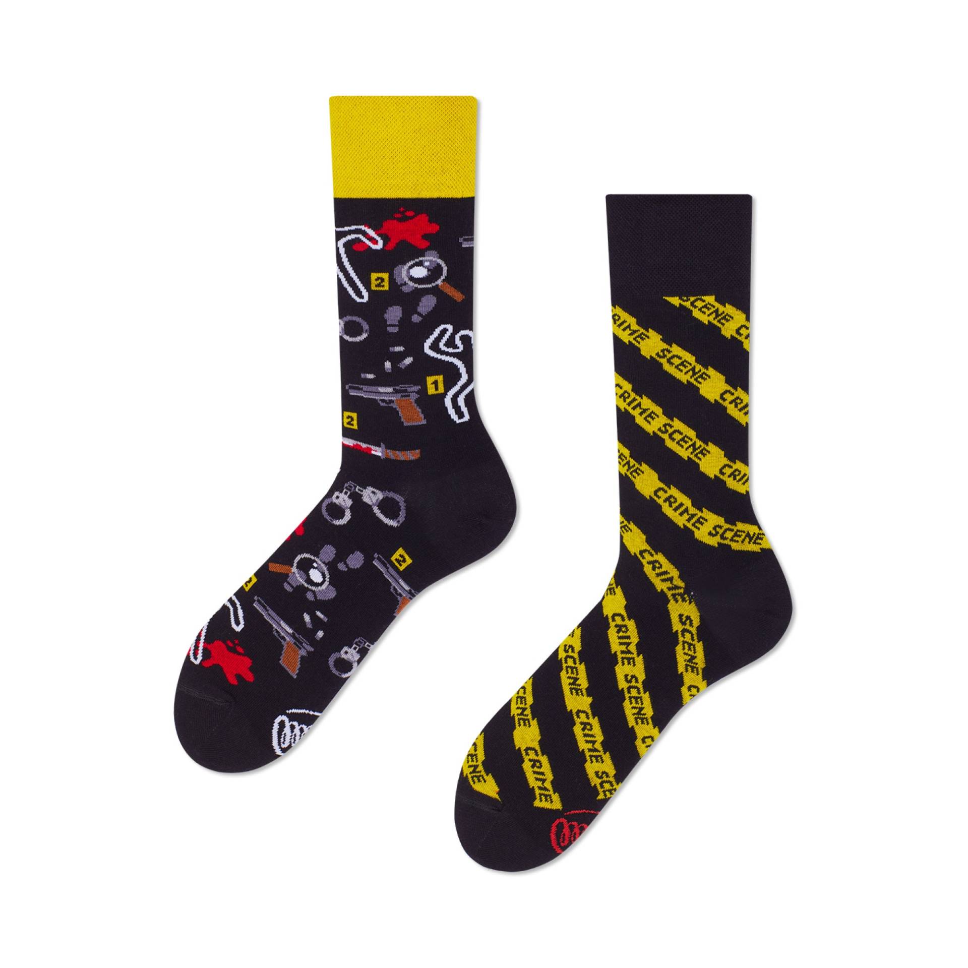 Krimi Socken Von Many Mornings, Herren Und Damen Socken, Bunte Lustige Mismatched Geschenk Frau & Mann von ManyMornings