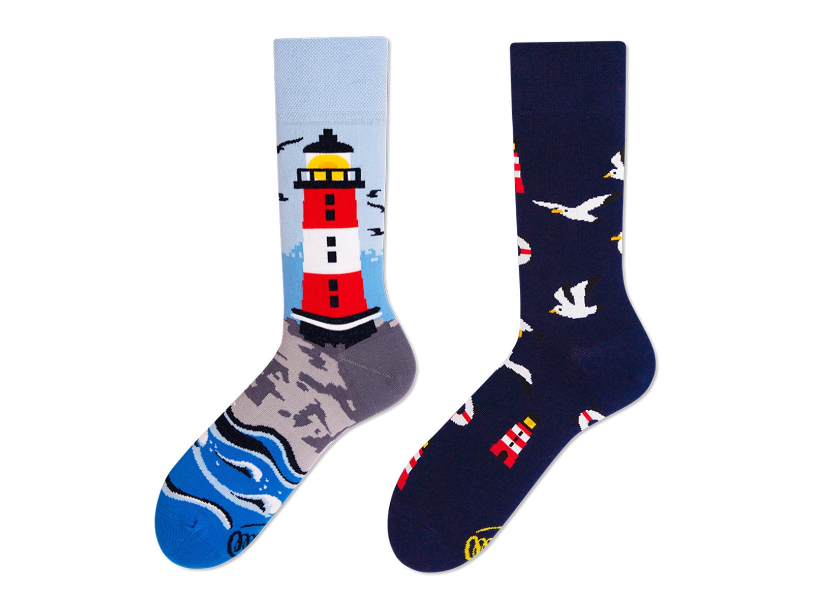 Leuchtturm Socken Von Many Mornings, Herren Und Damen Socken, Bunte Lustige Mismatched Geschenk Frau & Mann von ManyMornings