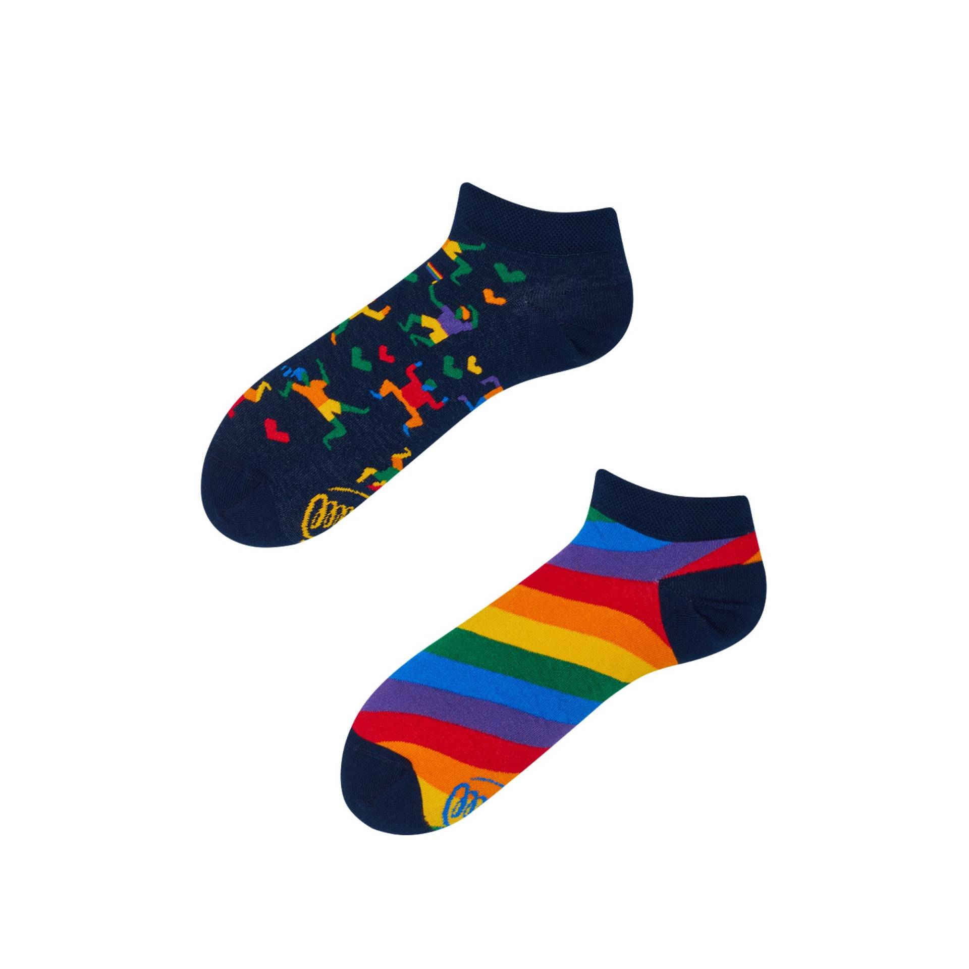 Regenbogen Sneaker Socken Von Many Mornings, Herren Und Damen Socken, Bunte Lustige Mismatched Geschenk Frau & Mann von ManyMornings