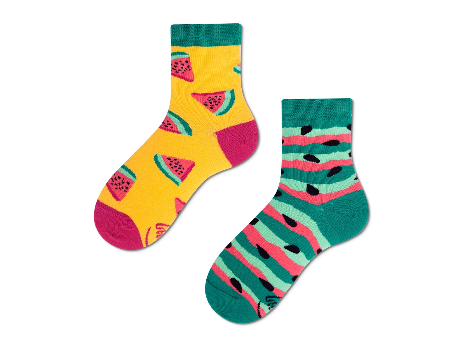 Wassermelonen Kinder Socken Von Many Mornings, Jungen Und Mädchen Socken, Bunte & Lustige Mismatched Geschenk von ManyMornings