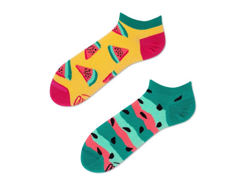 Wassermelonen Sneaker Socken Von Many Mornings, Herren Und Damen Socken, Bunte Lustige Mismatched Geschenk Frau & Mann von ManyMornings