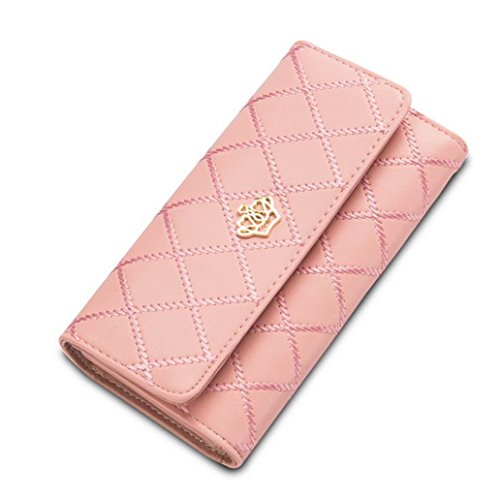 Damen Leder Geldbörsen Taschen Damen Portemonnaie Damen Geldbeutel Damenhandtasche,Brieftasche Kreditkartenetui Wallet,RFID-Diebstahlschutzmappe. Abschirmmaterial auswählen von Manyip
