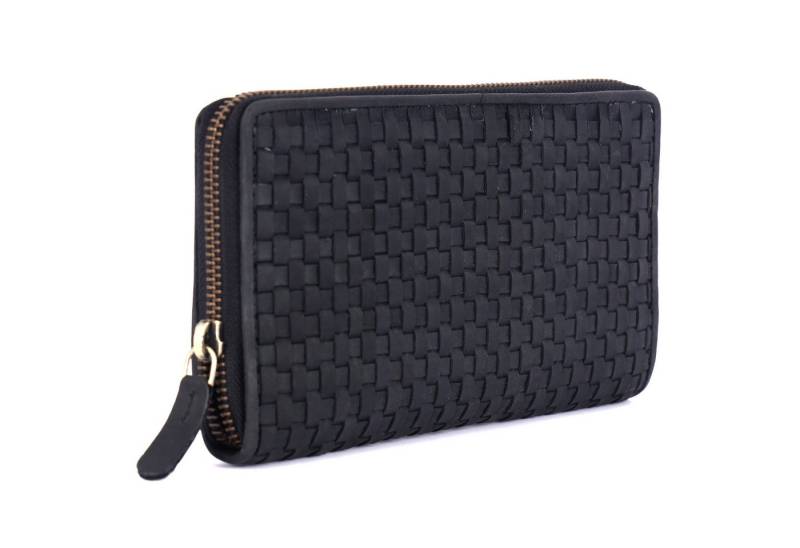 Manza Geldbörse Geldbörse Damen Portemonnaie Portmonee Börse Geldbeute Echt Leder, 100% Echtes Leder, RFID Schutz, Viele Fächer von Manza