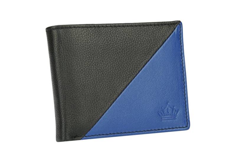 Manza Geldbörse Geldbörse Herren Portemonnaie Echt Leder Börse Geldbeutel RFID, Hochwertiges Nappa Leder, Viele Fächer, RFID- Schutz, zweifarbig von Manza