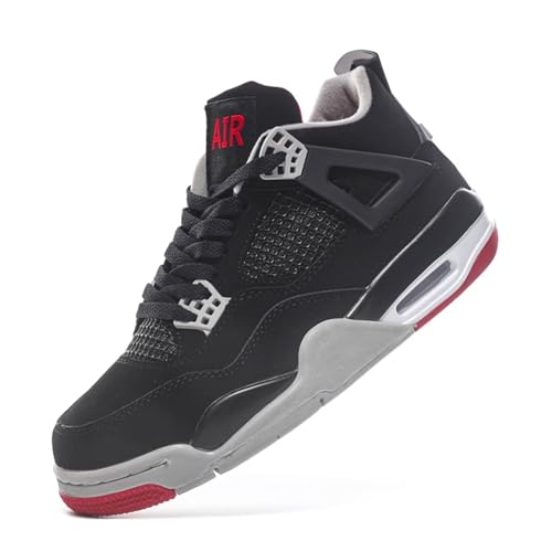 Herren Damen Basketballschuhe Mode Sport Air 4 Retro Sneaker Studenten Anti-Rutsch Jungen Mädchen mit Luftpolster Sportschuhe von Manzoor