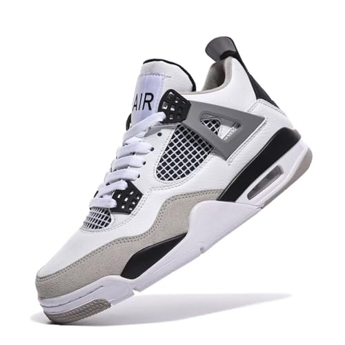 Herren Damen Basketballschuhe Mode Sport Air 4 Retro Sneaker Studenten Anti-Rutsch Jungen Mädchen mit Luftpolster Sportschuhe von Manzoor