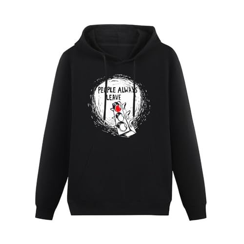 Graphic One Tree Hill People Always Leave for Male Hoodie Hooded Hoody Unisex Ptinted Hoodies Long Sleeve Men's Hooded with Pocket Black XXXL von Maodisen
