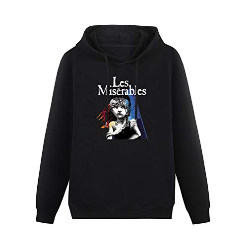 New Les Miserables Broadway Show Musicalize Hoody Unisex Ptinted Hoodies Long Sleeve Men's Hooded with Pocket Black L von Maodisen