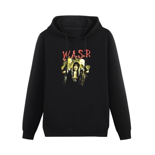 VTG W.a.s.p. Tour Band Reprint Hoody Unisex Ptinted Hoodies Long Sleeve Men's Hooded with Pocket Black XXL von Maodisen
