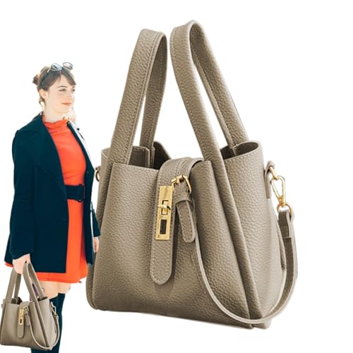 Maodom Eimer Tasche Für Damen - Vintage Handtasche Eimerform | Casual Ausstattung Für Camping Reisen Radfahren Spazieren Park Gym Dating Pendeln Arbeit Outdoor Büros von Maodom