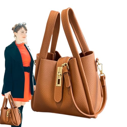 Maodom Eimerhandtasche,Vintage Handtasche Eimerform - Casual Ausstattung Für Camping Reisen Radfahren Spazieren Park Gym Dating Pendeln Arbeit Outdoor Büros von Maodom