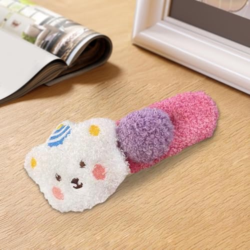 Maodom Haarspangen Für Damen - Plüsch Haarclip in Form eines seitlichen Bären | Kinderschmuck Cartoon Zieraccessoires Bär Styling von Maodom