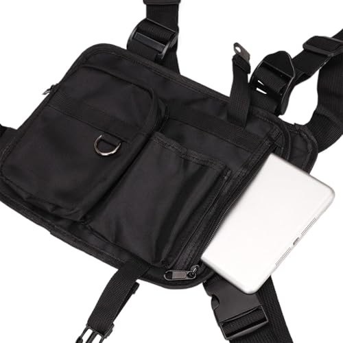 Maodom Herren Brusttasche,Outdoor Brusttasche Sporttasche | Handyhalter Westenbeutel Für Joggen Radfahren Wandern Angeln Jagd Training von Maodom
