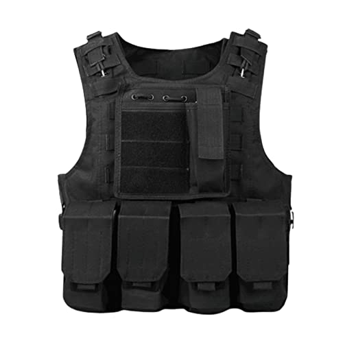 Maoiut Militär Weste Erwachsene Airsoft Outdoor Combat Training Weste Modular Schwarz One Size (Fits 40-125 kg) Camouflage von Maoiut