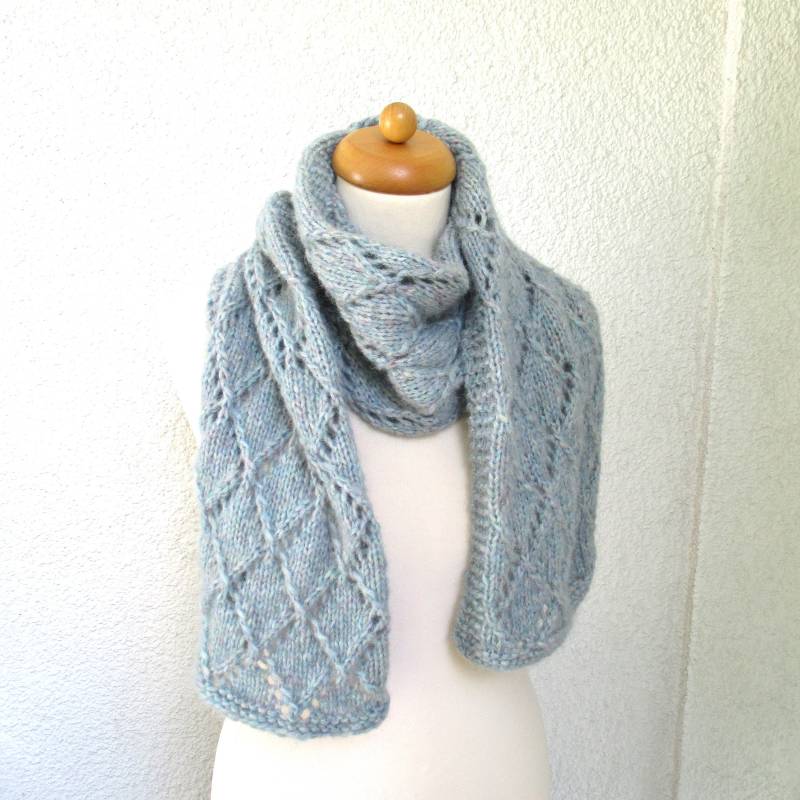 strickschal Aus Alpaka Und Wolle Handgestrickt von MaomaKreativdesign