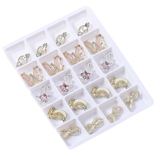 3D Nägel Strasssteine Kristall Charm Nagel Charm Gemischte Form Nägel Kunst Charm Nagel Kunst Dekorationen Für Frauen Und Mädchen von Maouira