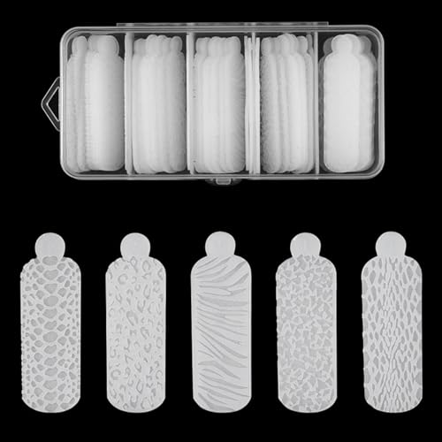 3D-Silikon-Doppelform-Aufkleber-Set, Maniküre-Aufkleber für Formulare, Erweiterung, Gebäude, 60 Stück 3D-Silikon-Doppelform-Aufkleber-Set, Maniküre-Aufkleber für Formulare, Erweiterung, Gebäude, 60 Stück von Maouira