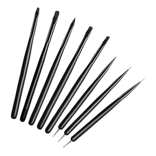 8x Nagelpinsel Nagelkunst Linerpinsel Nagelkunstpinsel Set Maniküre Zeichnungspinsel Nägel Gel Nagellack Malpinsel von Maouira