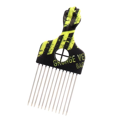 Afrikanischer Haarkamm Glatter Haar Styling Pick Kamm Edelstahl Haar Styling Kamm Haar Pick Geeignet Für Frauen Und Männer von Maouira