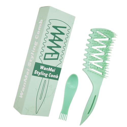 Federnder Locken Definierender Styling Kamm Für Modische Frisuren Praktischer Natürlicher Locken Styler Haarkamm Für Frauen Und Männer von Maouira