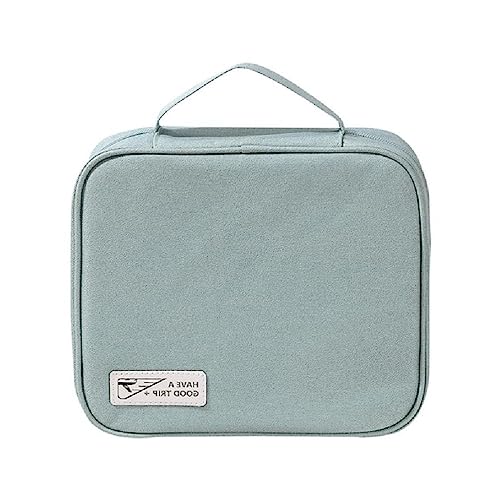 Kosmetiktaschen für Frauen, elegante Make-up-Tasche, Reise-Toilettenartikel, Organizer, Aufbewahrung, Hangbag, Tragetasche, Kulturbeutel, hellblau von Maouira