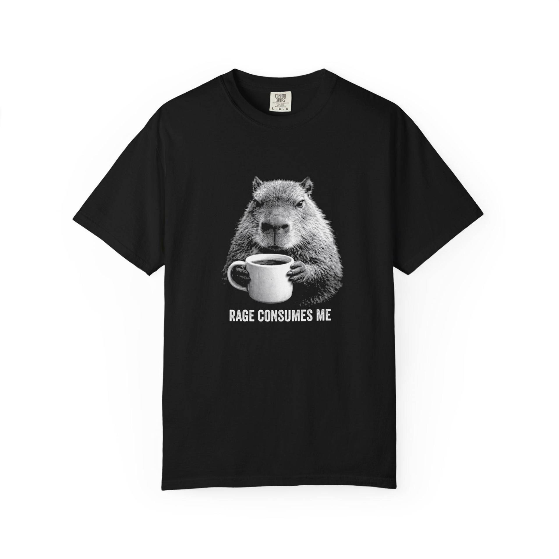 Angry Capybara Rage Consumes Me Funny Retro Coffe von MapalaroDesigns