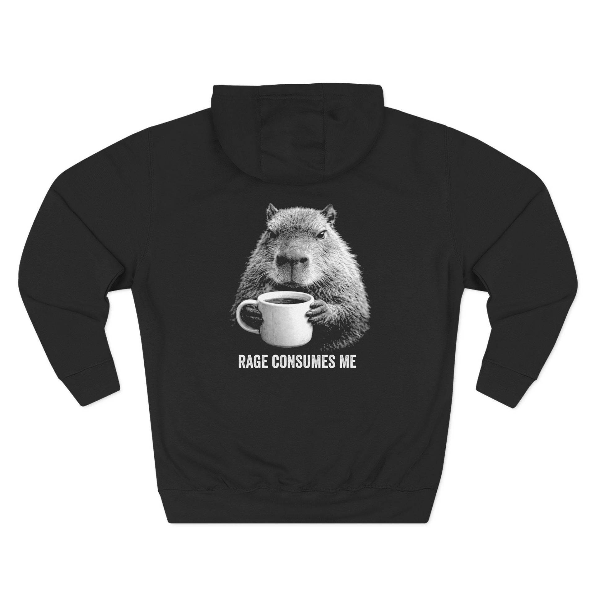 Angry Capybara Rage Consumes Me Funny Retro Coffe von MapalaroDesigns