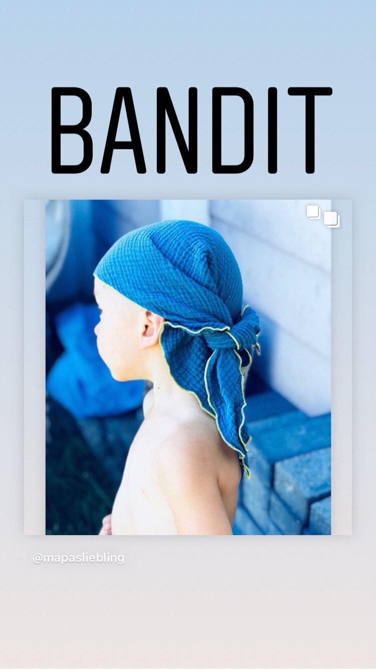 Musselintuch Bandit Sonnenschutz Musselin Kinderkopftuch Muslin Sunscreen Children von Mapasliebling